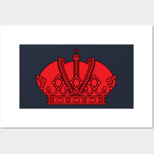 Imperial Crown (red) Posters and Art